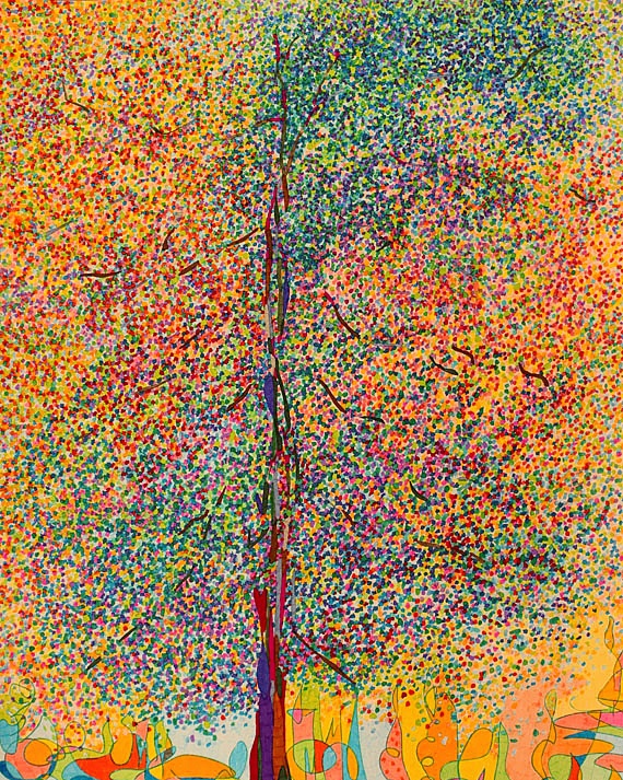 Nell'albero, il mio cuore come in un nido